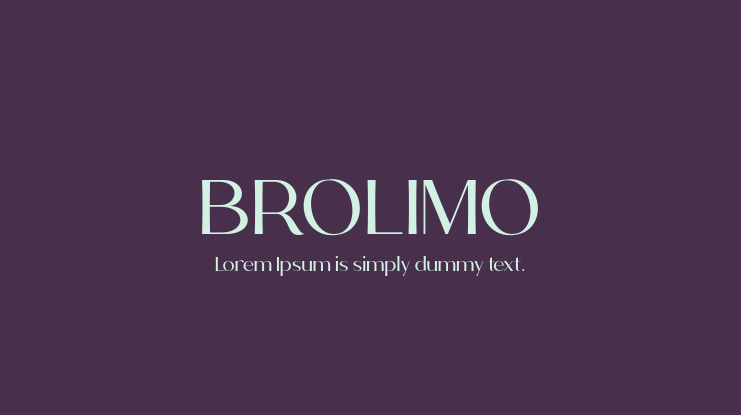 Font Brolimo chuẩn 01