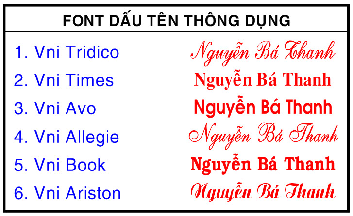 Font chữ con dấu tên đẹp 03