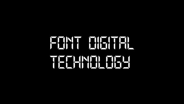 Font đồng hồ điện tử hiện đại 02