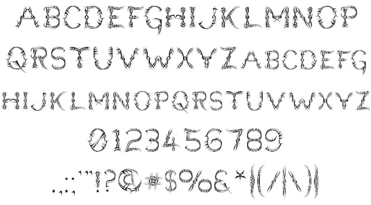 Font chữ La Mã tattoo nghệ thuật 03