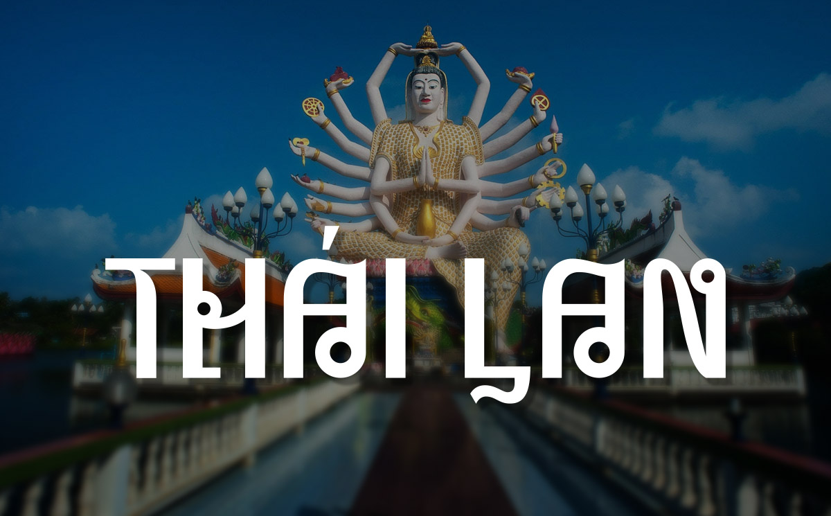 Font chữ Thái Lan chuẩn 01