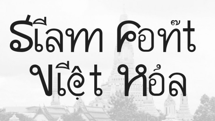 Font chữ Thái Lan chuẩn 05