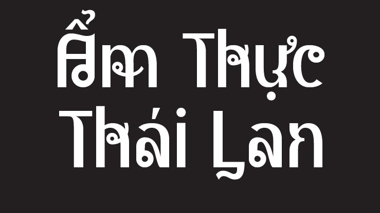 Font chữ Thái Lan chuẩn 04