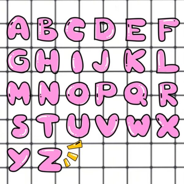 Font chữ bo tròn sáng tạo 02