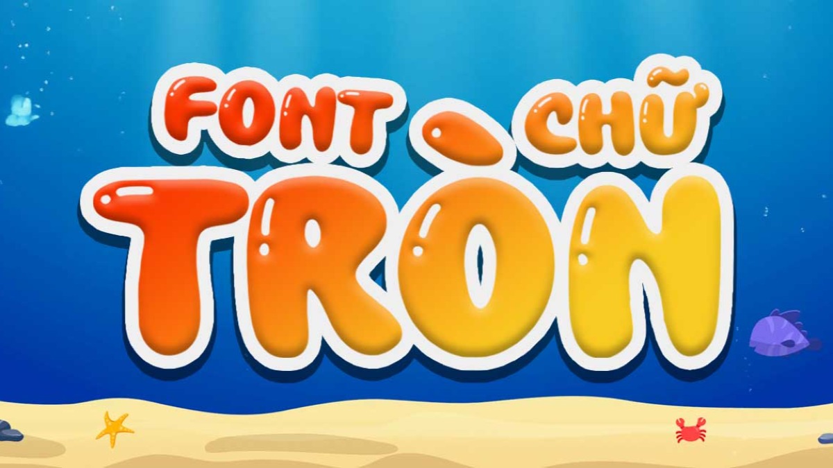 Font chữ bo tròn sáng tạo 01