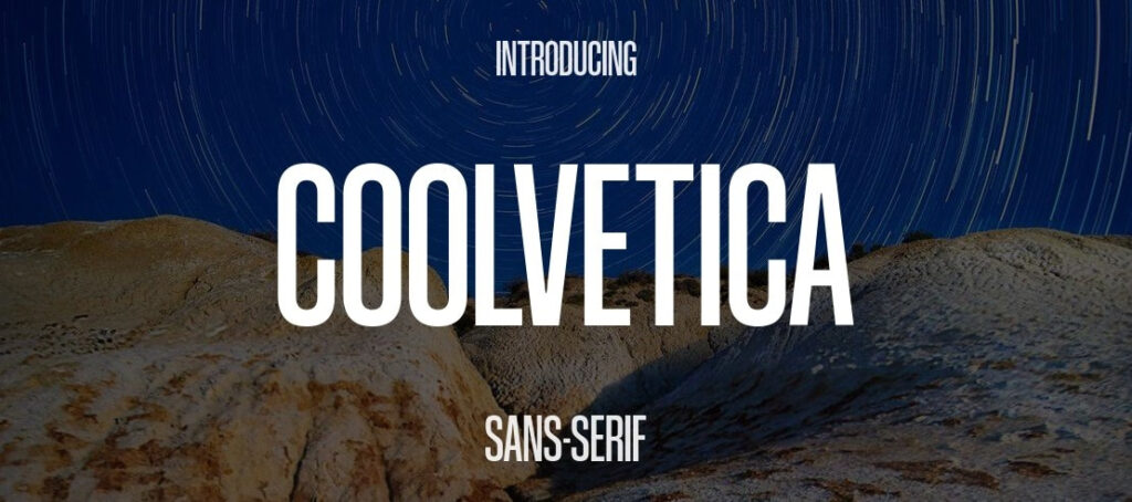 Font Coolvetica trẻ trung 02