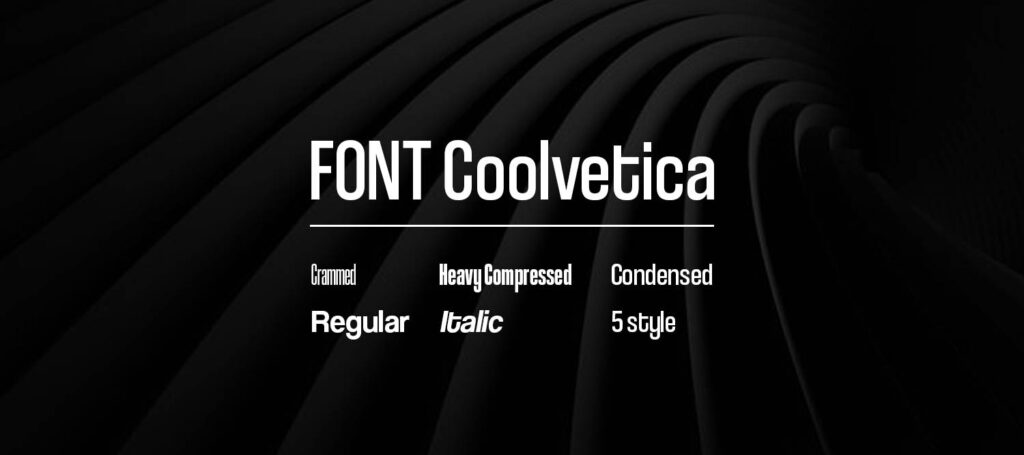 Font Coolvetica trẻ trung 01