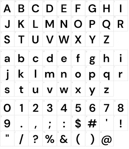 Font DM Sans bold