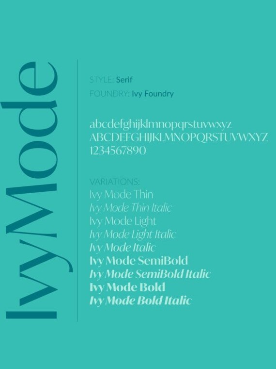 Font IvyMode Việt hóa đẹp 02