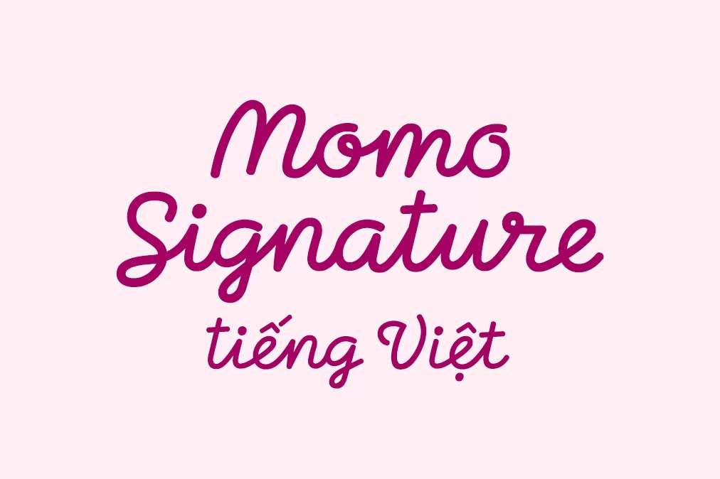Font Momo hiện đại 02