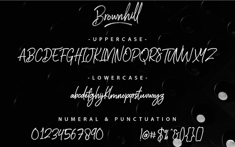 Font SVN Brownhill Script Việt hóa đẹp 01