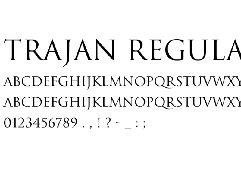 Font Trajan Pro 3 Việt hóa cổ điển 01