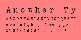 Font chữ đánh máy ngày xưa đẹp 01