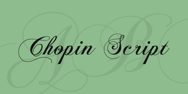 Font UVF Chopin Script Việt hóa chuẩn 01