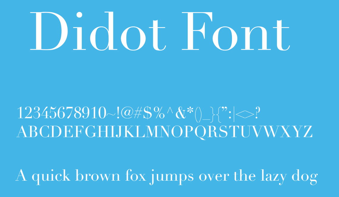 Font Didot Việt hóa dẹp 02