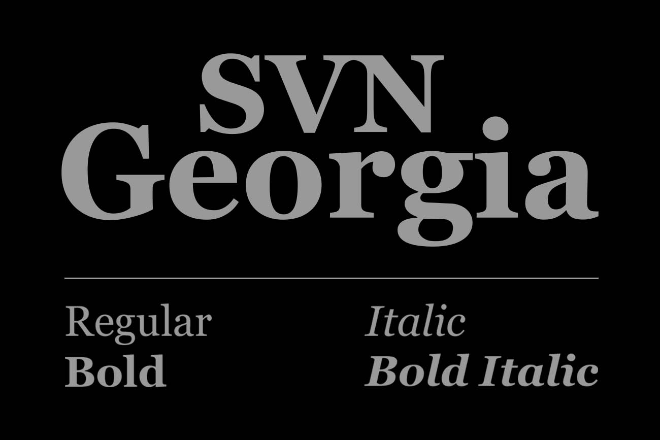 Font Georgia Việt hóa hiện đại 01