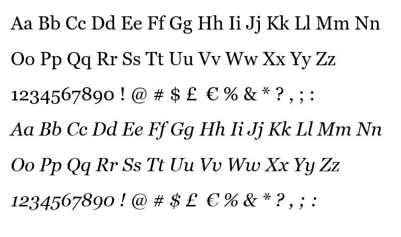 Font Georgia Việt hóa hiện đại 02