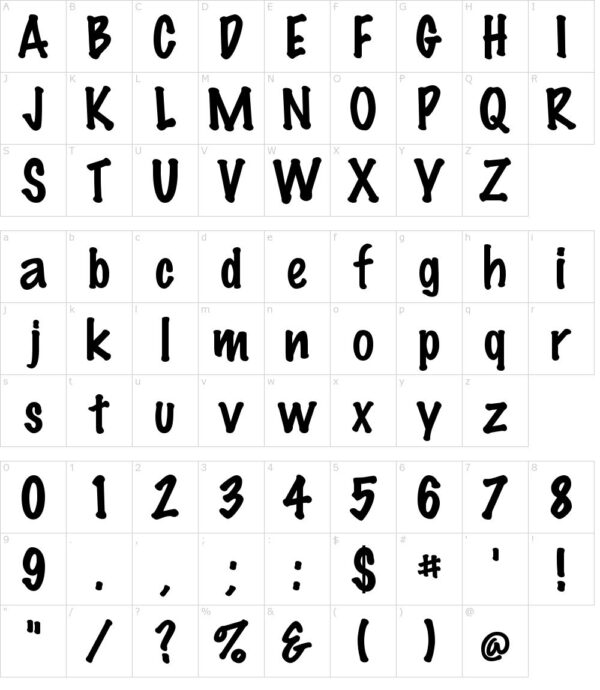 Font Marker Felt Việt hóa chuẩn 03