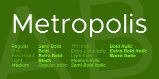 Metropolis font Việt hóa hiện đại 03