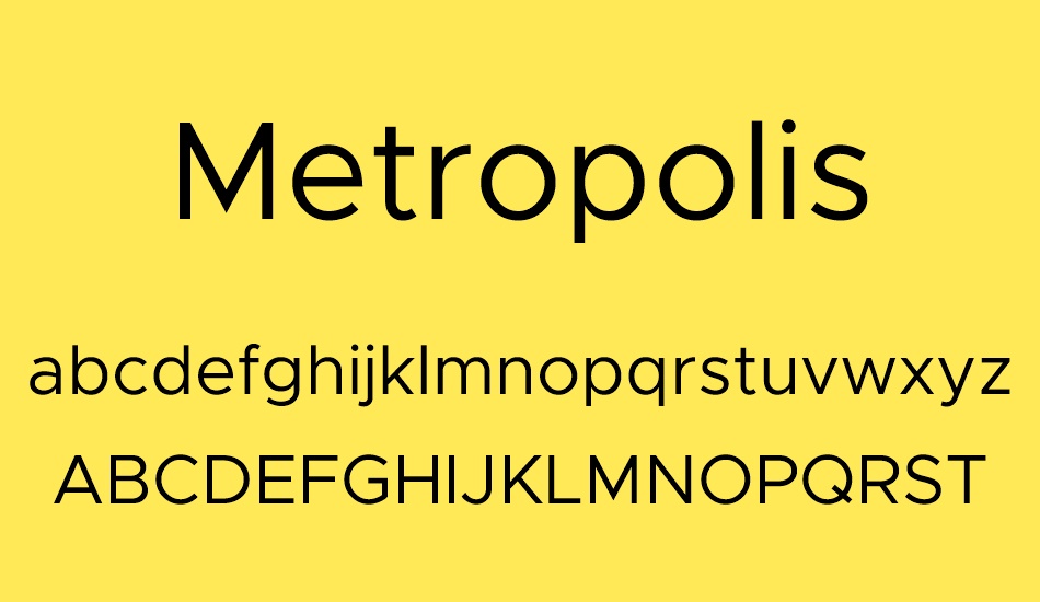 Metropolis font Việt hóa hiện đại 02