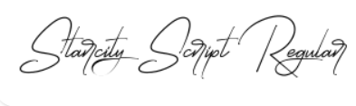 Font MTD Starcity Script đẹp 01