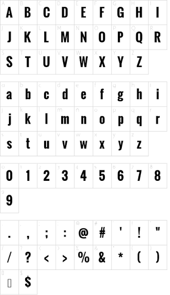 Font Oswald bold Việt hóa đẹp 02