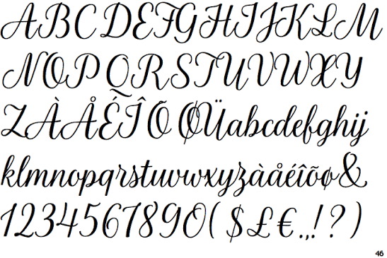 Font Parisienne nghệ thuật 01
