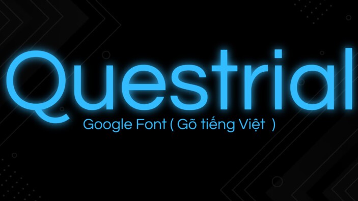 Font Questrial hiện đại 01