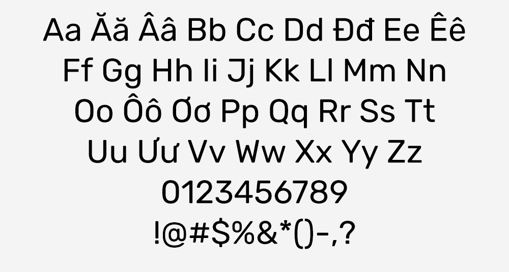 Font Rubik Việt hóa đẹp 02