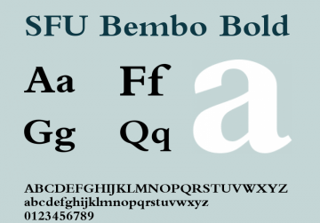SFU Bembo font đẹp 03