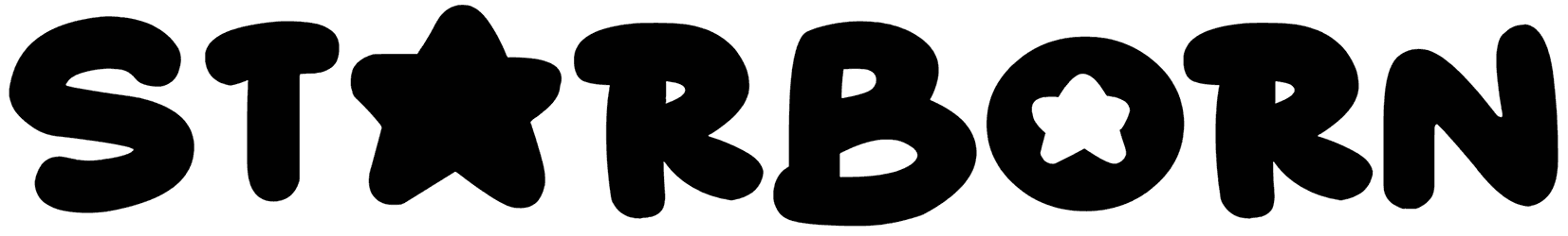 Font Starborn tròn trịa 03