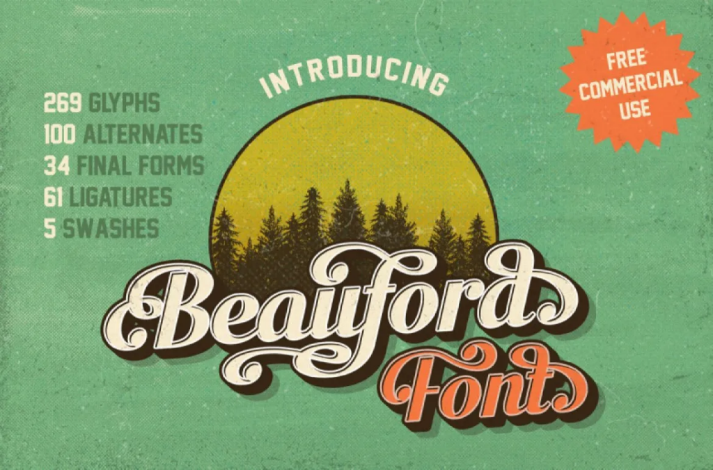 Font SVN Beauford đẹp 03