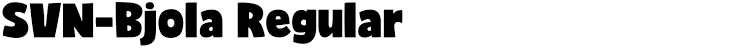 Font SVN Bjola đẹp 03