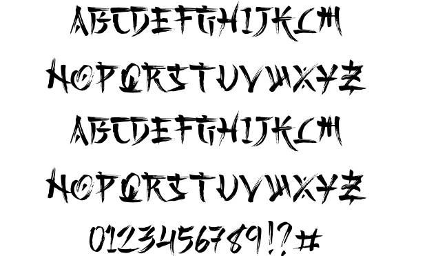 Font SVN Kashima Brush Việt hóa đẹp 01