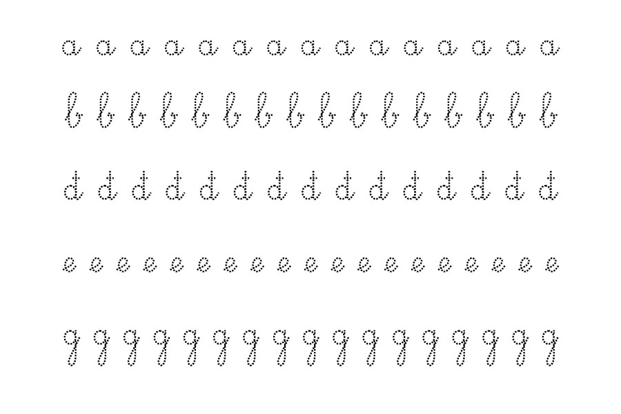 Font chữ tiểu học chuẩn 02