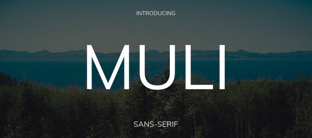 Font Muli Việt hóa đẹp 03