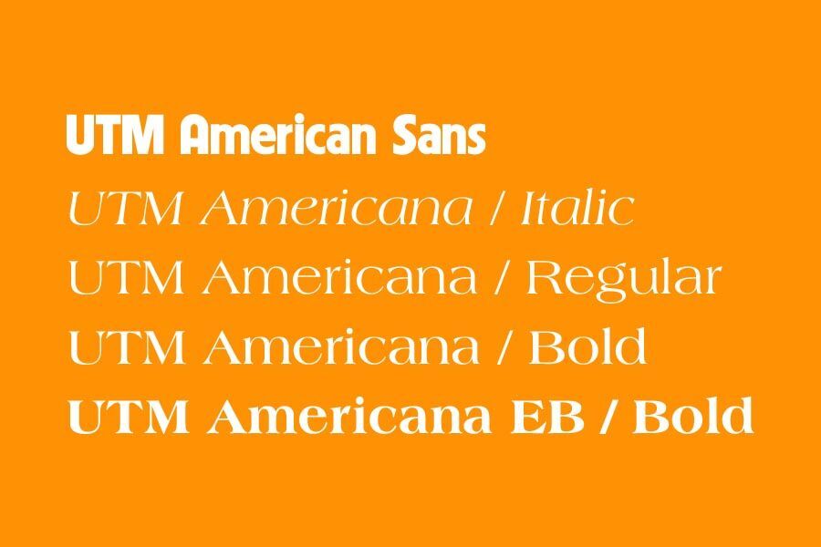 Font UTM American đẹp 02