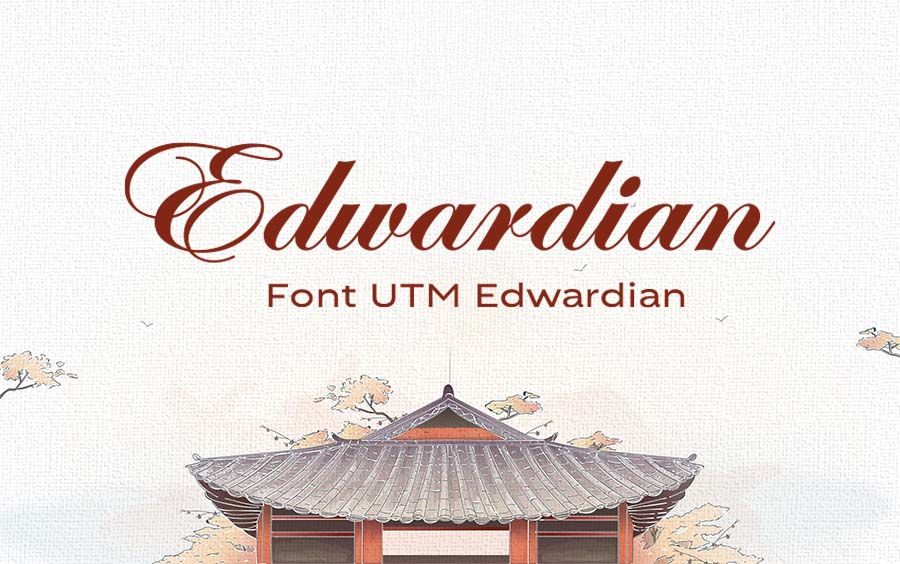 UTM Edwardian Font đẹp 01