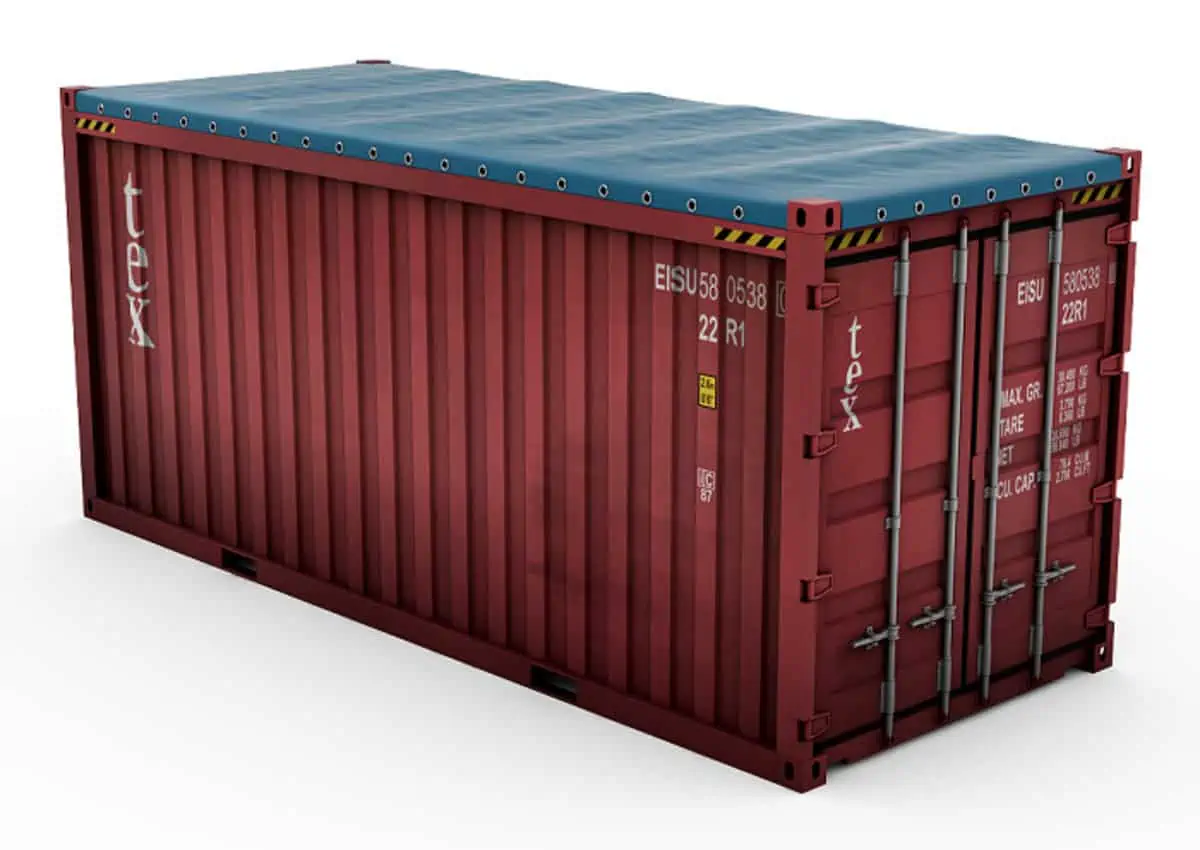 Container 20 feet mở nóc