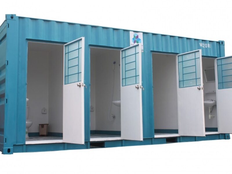 Loại container toilet 20 feet thông dụng và được sử dụng rộng rãi tại các công trình xây dựng hiện nay