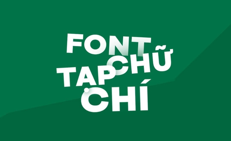 font chữ tạp chí việt hóa