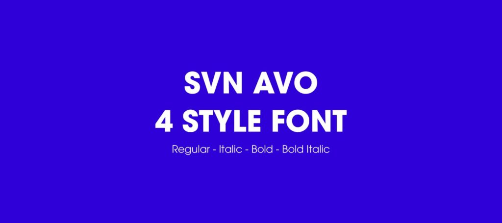 font svn avo việt hóa