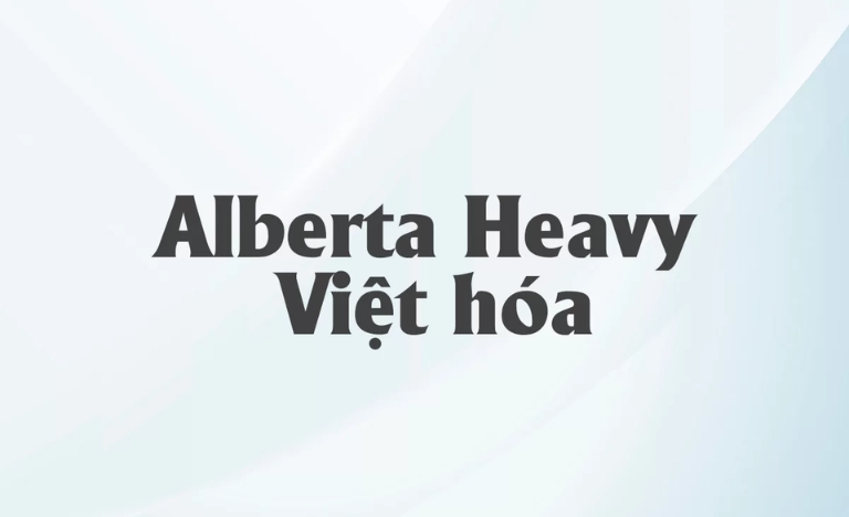 font việt hóa utm alberta heavy