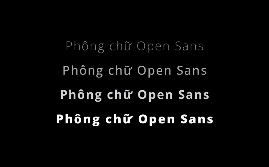 open sans việt hóa