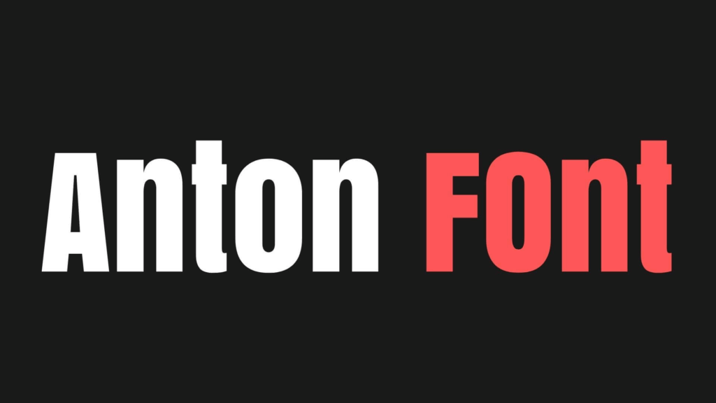 anton font việt hóa