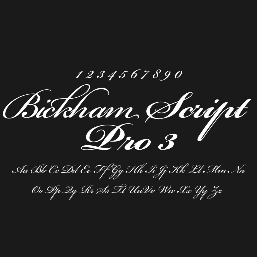 Bickham Script Pro Việt hóa