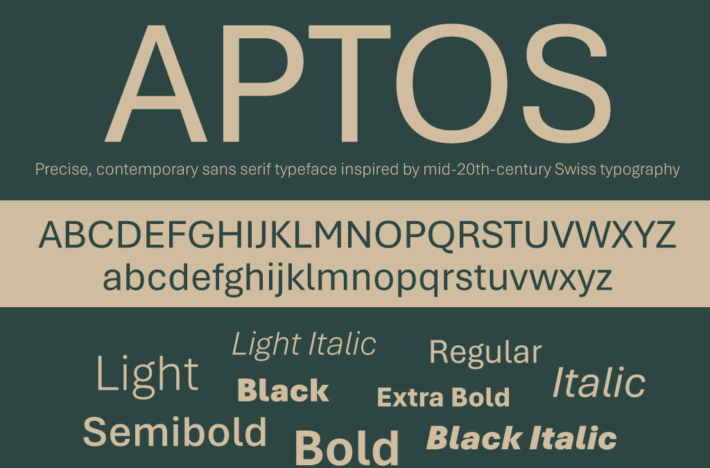 download font aptos
