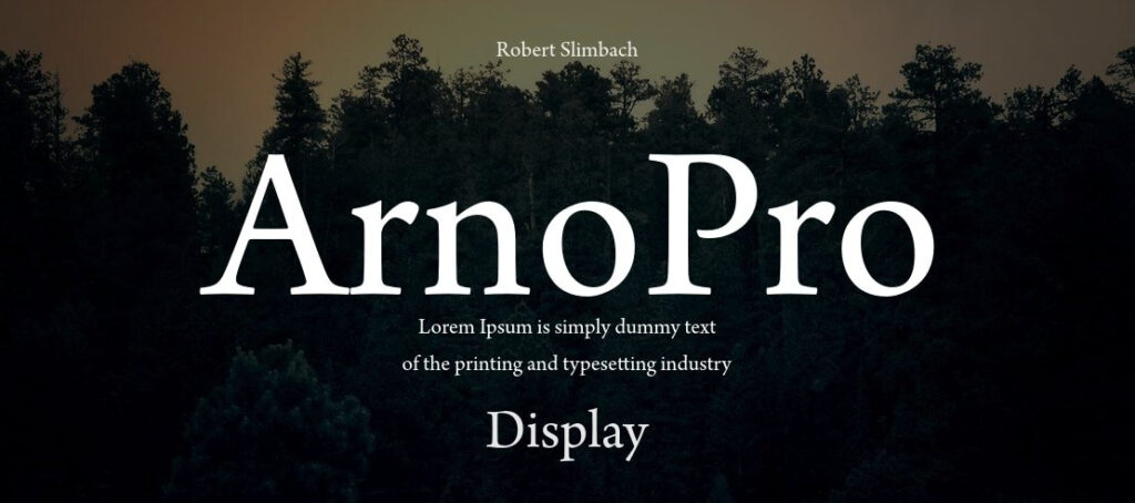 font arno pro việt hóa
