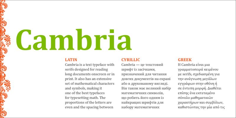 font cambria việt hóa