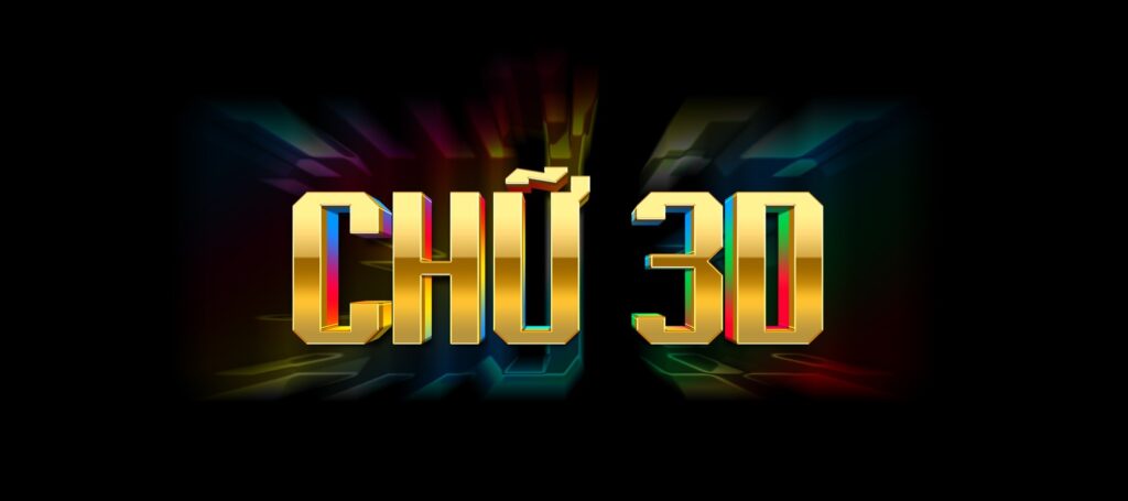 font chữ 3d